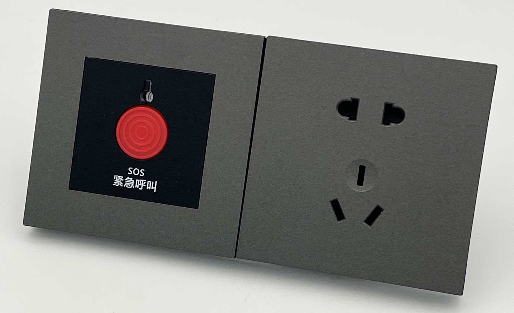 L520砂面黑（塑胶）两连体