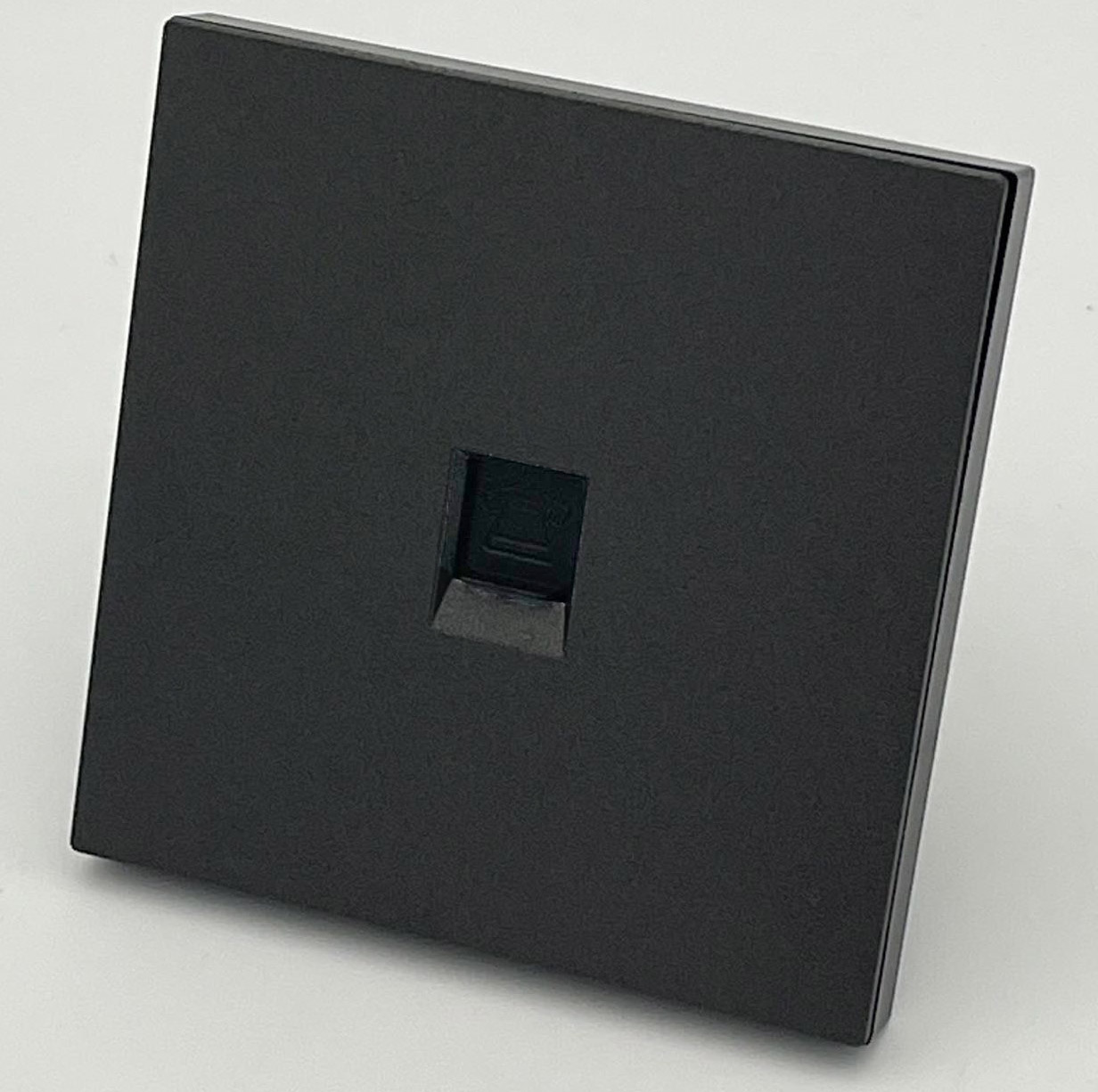 L520砂面黑（塑胶）电话插座